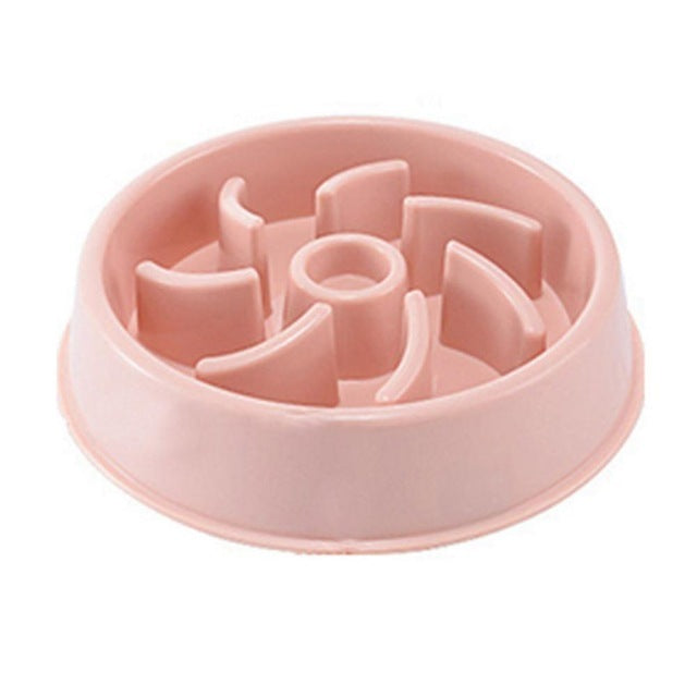 Plastic Pet Dogs And Cats Choke Prevention Slow Food Bowl 7205041827580