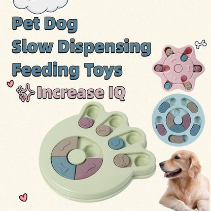 Dog Puzzle Toys Increase IQ Interactive Slow Dispensing Feeding Dog Training Games Feeder For Small Medium Dog Pet Training T