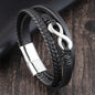 Woven multilayer leather bracelet 723722058453 31f04f94 b7be 4473 baf8 cc8a64ec3295