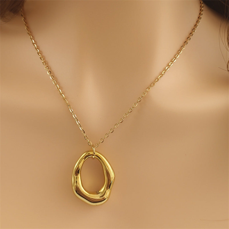 Fashion Simple Temperament Necklace Ccb Material Shaped Pendant 723d6154 5383 42e3 86eb 46f5575625ee