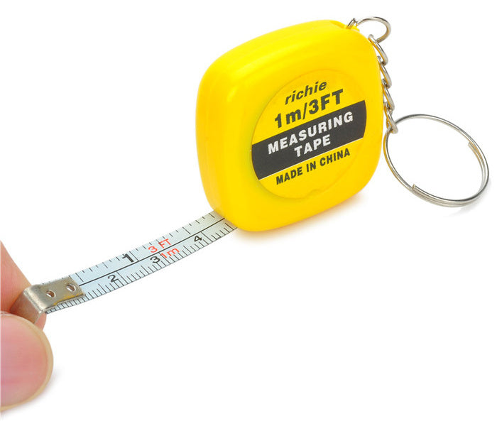 1M Mini Measuring Tape With Key Buckle Portable Random Color Hand Tools With Centimeter And Inch Scale - HD Wireless Product #3