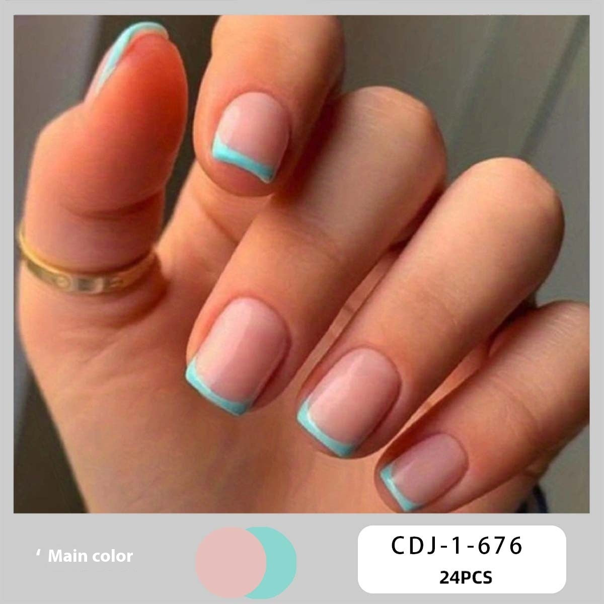 Women's European, American And French Style Pieces Fake Nail Patch 724d8231 8393 4ebb 8c2f 7fa87068dea8 trans