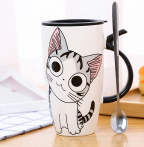 Large 600 ml Cute Ceramic Cat Mug 725518554286