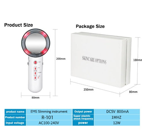 Beauty Care Slimming Device Handheld Ultrasound Body Fat Remove Massager 72561910876