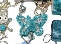 Home Fashion Simple Two-color Butterfly Shape Flannel Hot Drilling Handbag Pendant 725684ee ac65 4466 90f5 faf3f6ebcca4