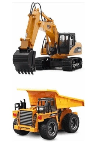 Channel remote control excavator alloy version 2.4G wireless remote control vehicle engineering vehicle excavator children's 