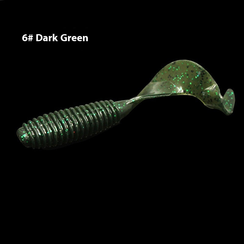 Fishing Gear Eight Colors Rolled Tail Fishy Luer Soft Lure Single Tail Bait 726543f0 e0fe 49ab 919b 9cf43021f248 trans