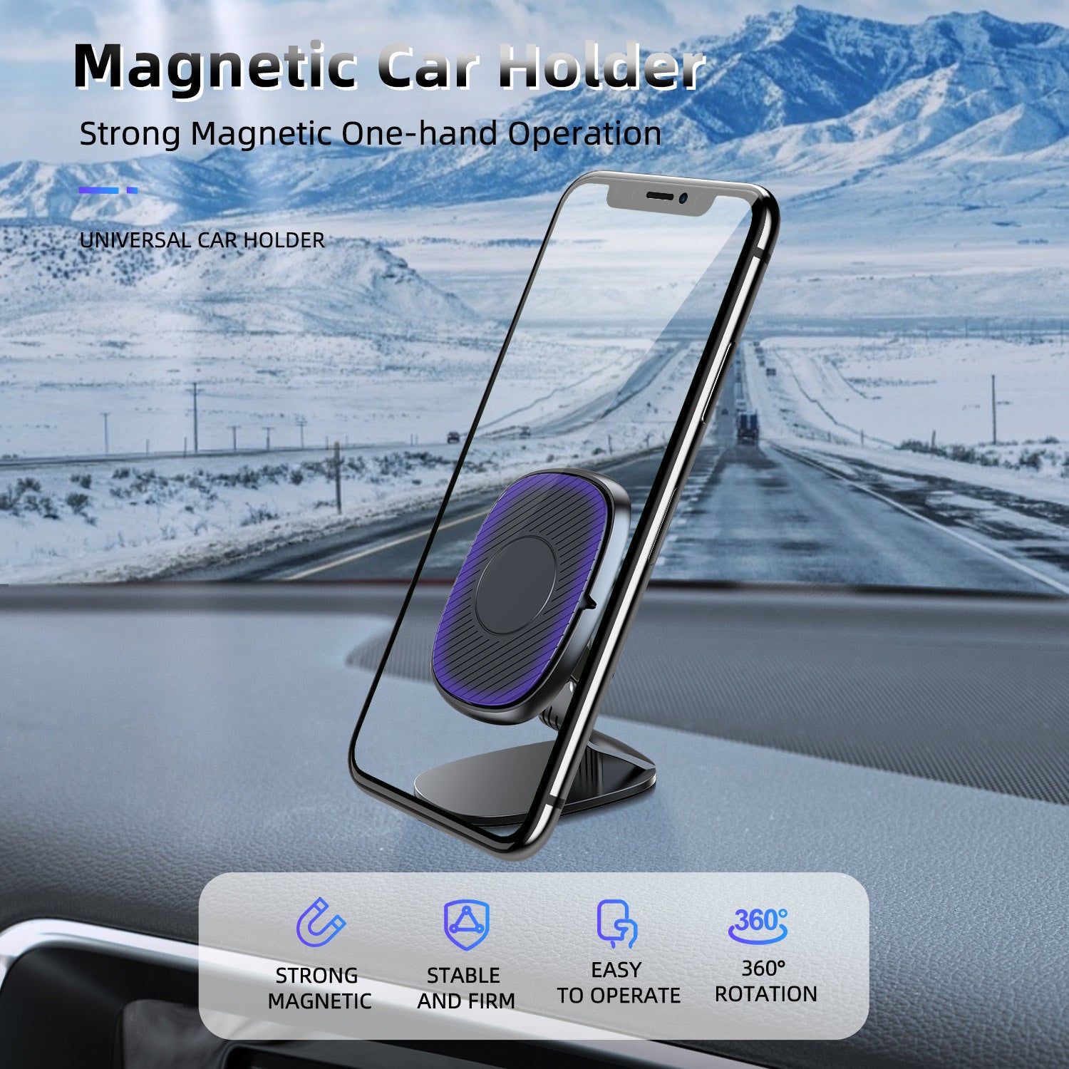Magnetic car navigation mobile phone holder 726606253670