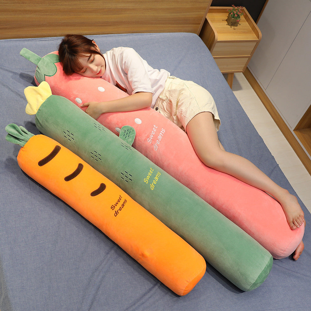 Cactus Strawberry Carrot Fruit Long Pillow 726721233357