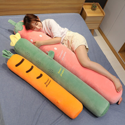 Cactus Strawberry Carrot Fruit Long Pillow 726721233357