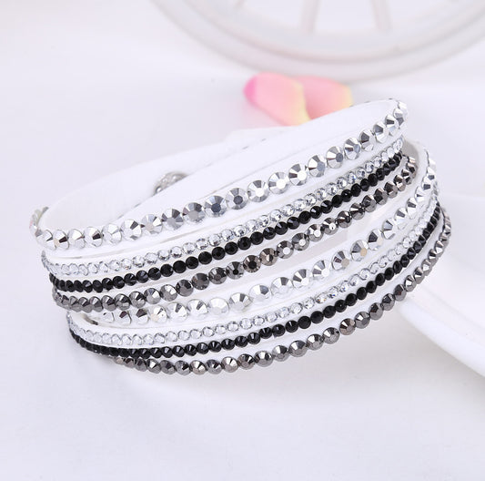 Korean velvet crystal bracelet 7274367141200