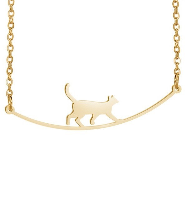 Fashion Jewelry Cute Climbing Cat Pendant Necklace Niche 72917751 b2eb 4a60 9769 a6736daa50c2
