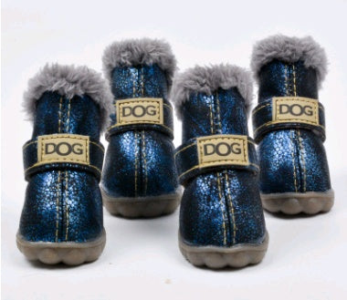 Dog Thick Snow Boots Keep Warm Teddy Autumn And Winter VIP Shoes 7292461806064