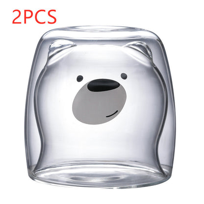 3D Double Layer Lovely Panda Cup Skull Wine Cup - HD Wireless Product #44