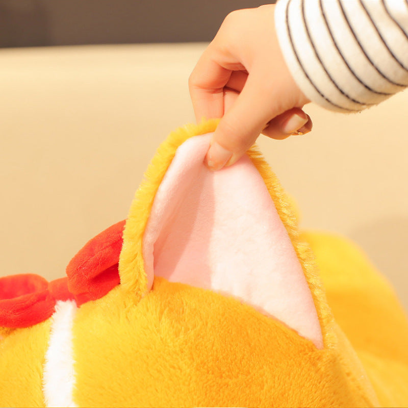 Peach Heart Butt Corgi Doll Corgi Dog Plush Toy 7295245192728