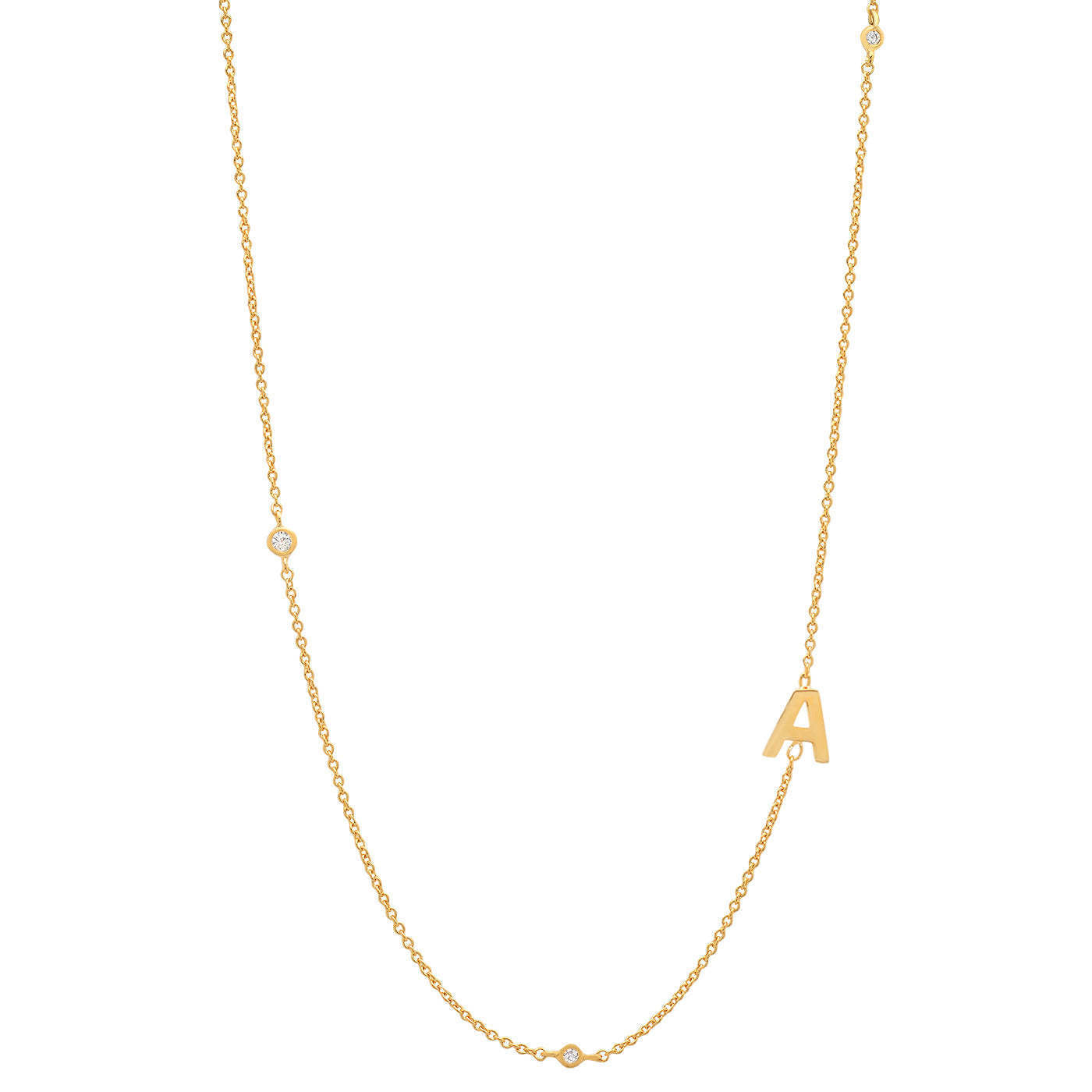 18K Gold Plated 26 Letter Stainless Steel Necklace - HD Wireless Product #2