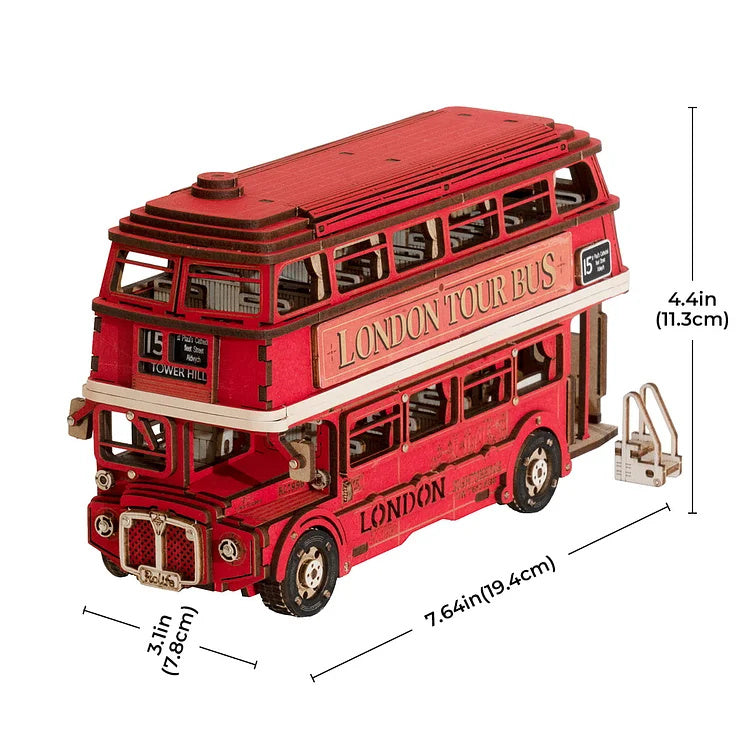 Rolife London Tour Bus Car 3D Wooden Puzzle Model Toy Teens Birthday Gift 72a56a1c 773a 43a4 abc8 7fd6edfc2c97