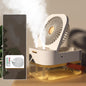 Humidifier Spray Fan Portable Fan Air Cooler Air Humidifier USB Mist Fan Desktop Fan With Night Light For Summer Home Applian
