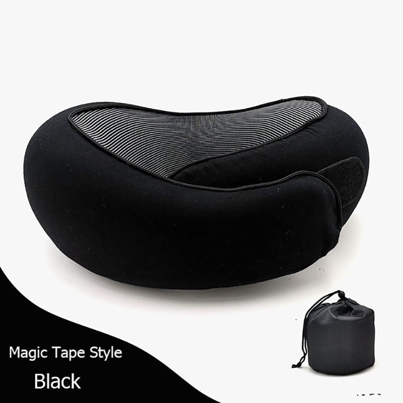 Travel Neck Pillow Non-Deformed Airplane Pillow Travel Neck Cushion Durable U-Shaped Travel Memory Cotton Nap Neck Pillow 72c