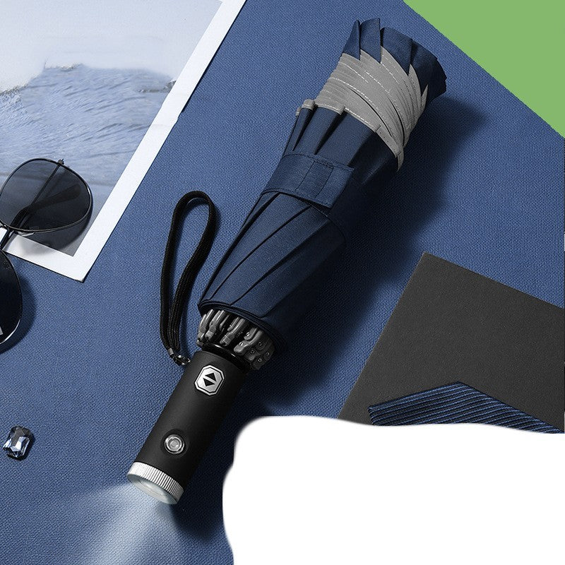 Full-automatic Car LED Light Reflective Strip Folding Umbrella 72dec55b 2c74 4728 ad11 1cf5b6554591