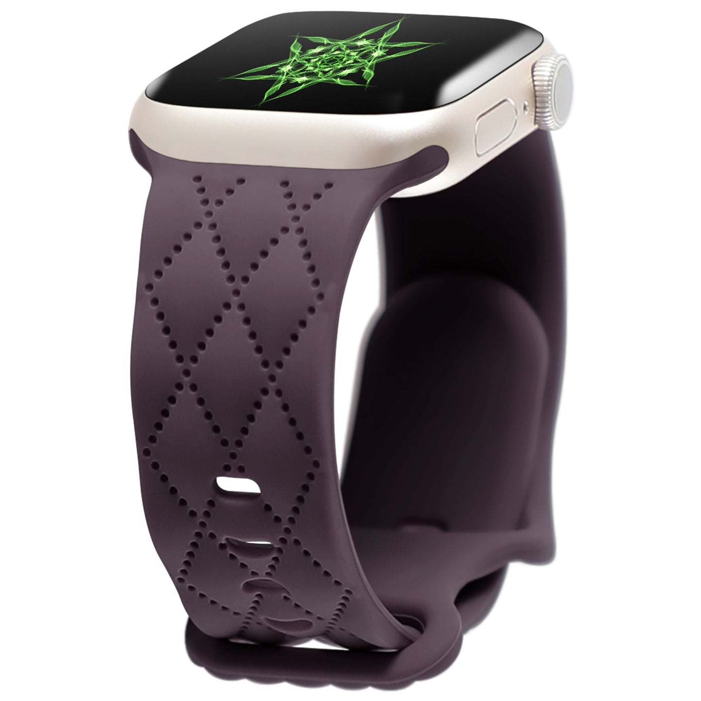 For Watch S9 Texture IwatchS8ULTRAL Silicone Butterfly Buckle Strap 72ea2143 c664 4239 b2d3 26bfd99233cd