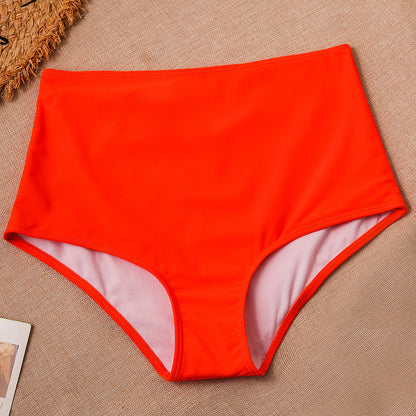 New Swimsuit Solid Color High Waist Pants Bikini Split Swimsuit Multicolor 72fcc9b4 e4b8 421d a8cb f42703adbdb5