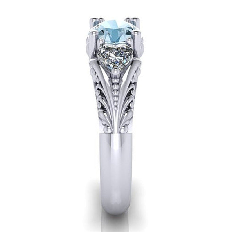 Diamond ring wish hot selling jewelry new European and American sapphire engagement ring creative couple ring 7300567317 1189