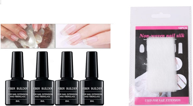 Nail extension fiberglass fiberglass+Fiber Builder Gel 730349104233