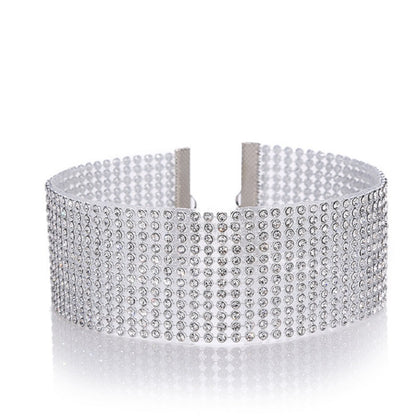 Fashion Women Full Crystal Rhinestone Choker Necklace Wedding Jewelry Chokers Necklaces For Women 73041033409