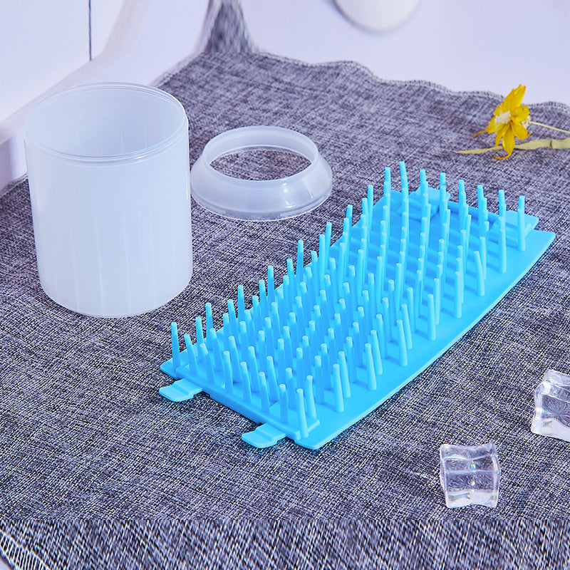 Pet Paw Cleaner Cleaning Kit Cup Soft Brush Can 7305780275653