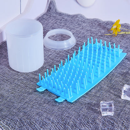 Pet Paw Cleaner Cleaning Kit Cup Soft Brush Can 7305780275653