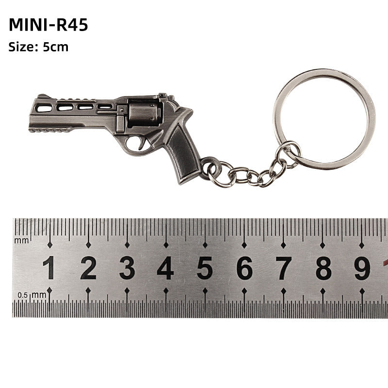 Alloy P92 Model G17 Sand Eagle Left Wheel Keychain 730b1d21 b834 4b1e 823f e4f69eb3d96d