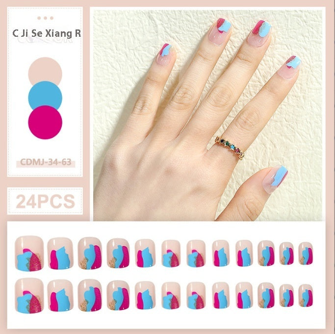 Women's European, American And French Style Pieces Fake Nail Patch 730bc8b5 92c6 429b aada 532d7017fd31 trans