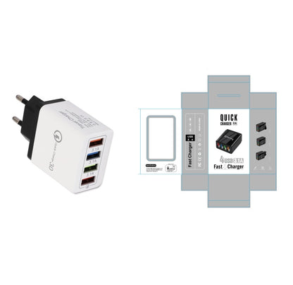 USB Charger Quick Charge 3.0 4 Phone Adapter For Tablet Portable Wall Mobile Charger Fast Charger - 图片 16