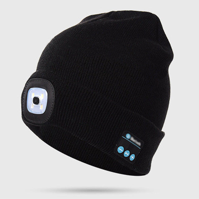 Bluetooth LED Hat Wireless Smart Headset Headphone 732376705434