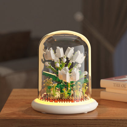Building Block Flower Eternal Rose Small Particle Building Block Assembly Toy Gift Desktop Decoration 7328b1f4 dbd1 4154 983d