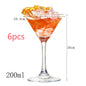 Creative glass cocktail glass