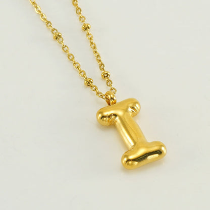 Women's Fashion Bubble Letter Pendant Letter Necklace 7339d858 6d48 4022 94da bf10c3e125a5