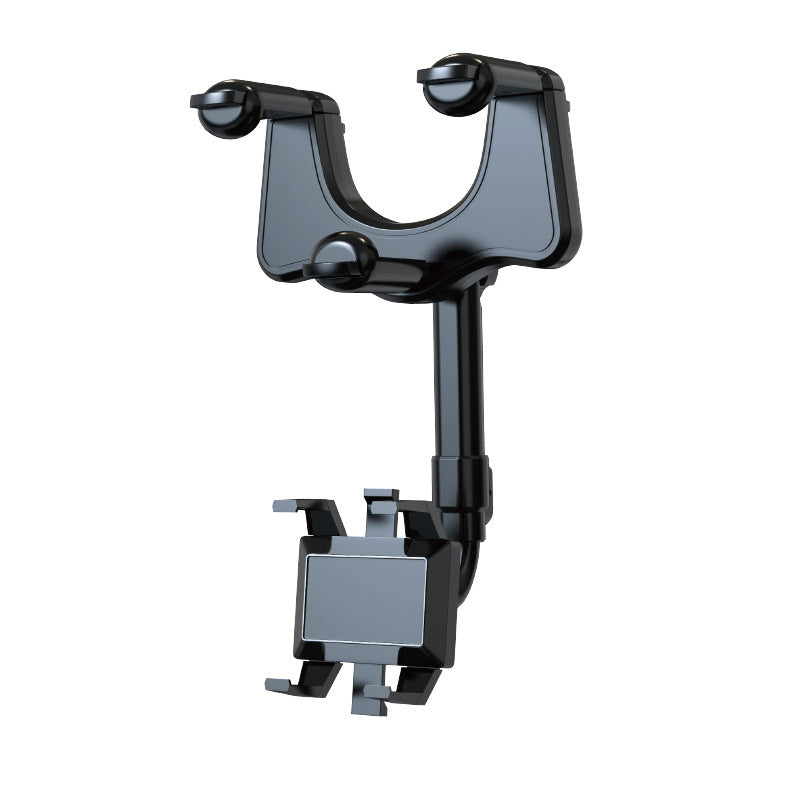 Rearview Mirror Phone Holder For Car Rotatable And Retractable Car Phone Holder Multifunctional 360 Rear View Mirror Phone Ho