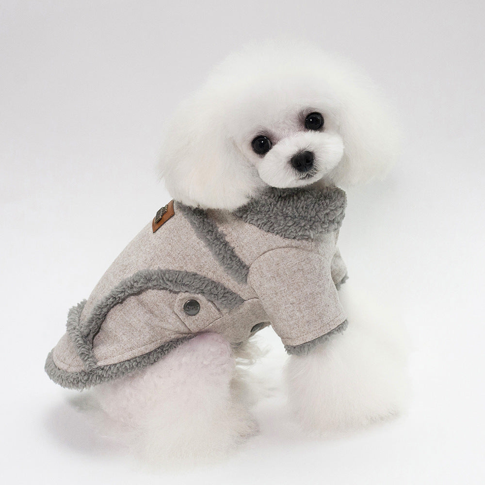 Dog Clothes Winter Pet Dog French Bulldog Jacket Thick Warm Dog Coat 7346324723194