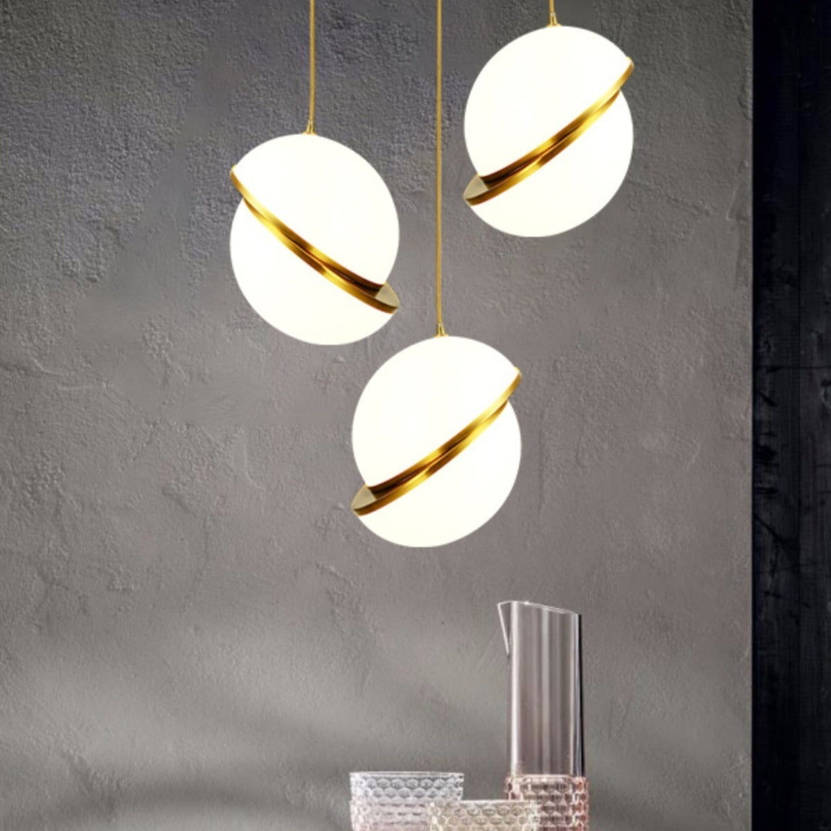 Creative Restaurant Chandelier Bedside Stairs Dislocation Ball Chandelier 735ada5e 416a 46f9 87a2 a16ba6efdce7