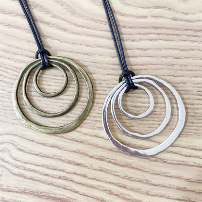 Simple Personality Hollow Circle Necklace Pendant 735b453a 95e2 4c72 b339 931ff4474378