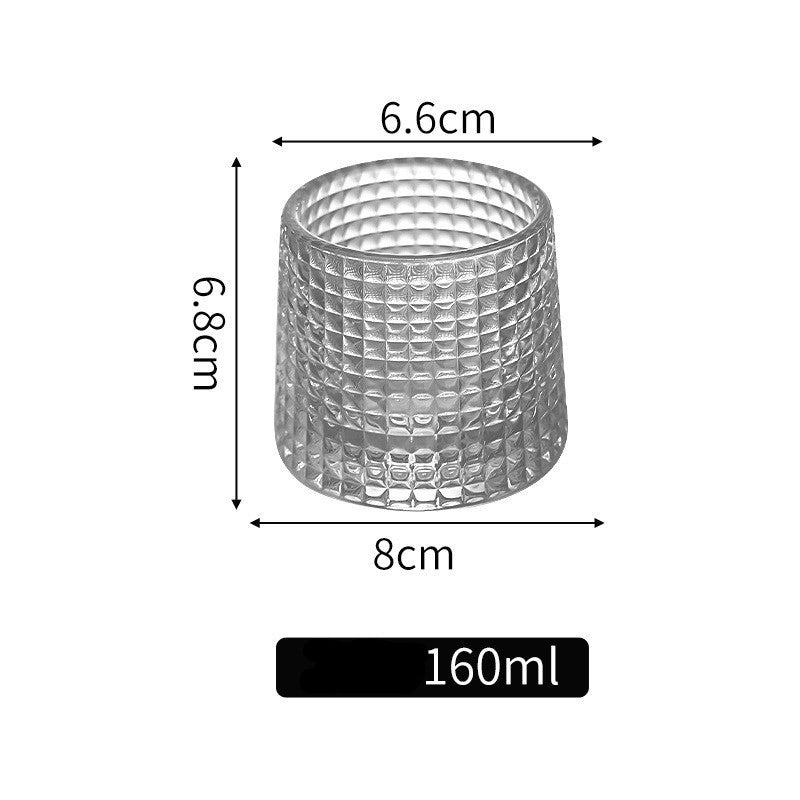 Thickened rotating tumbler whiskey glass 7363848111691