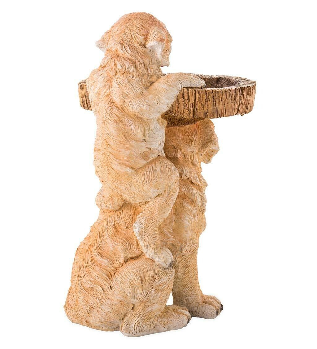 Garden Decoration Raccoon Resin Ornaments Handicraft Gardening Bird Drinking Ornaments 7363b52d eca4 4de6 a371 0c003a5c4f30