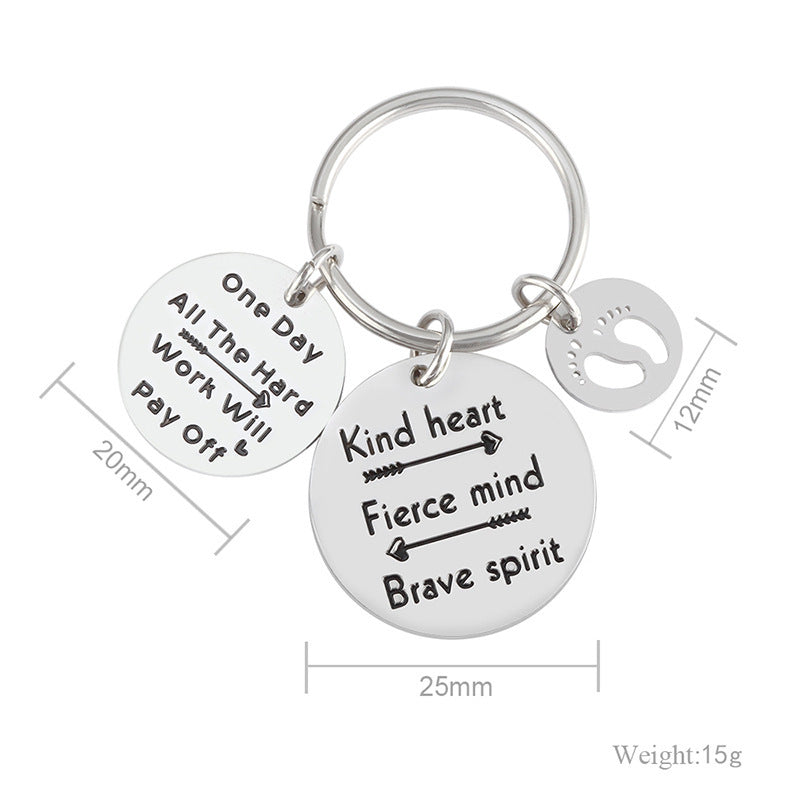 Stainless Steel And Titanium Steel Keychain Fashion Diamond Small Hanging 736db6f5 14be 4006 bc91 d5702903eee0