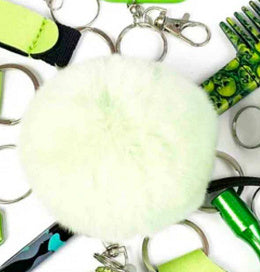 20 Colors Fluffy Fur Pom Pom Keychain Soft Faux Fur-like Ball Car Keyring Key Holder Women Bag Pendant Jewelry - HD Wireless Product #34
