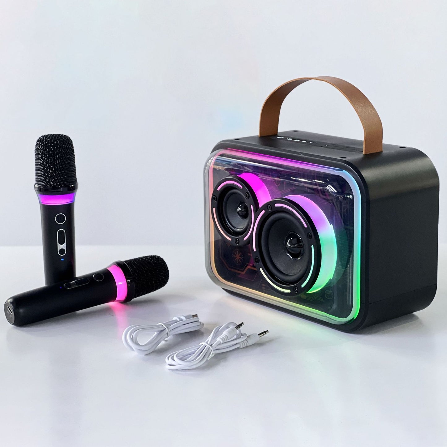 Bluetooth-compatible Speaker Colorful RGB Portable Karaoke Wireless Stereo 7386b8dd 4a04 44bc b517 0817a7668755