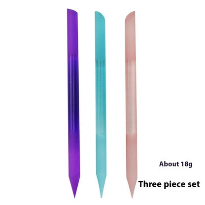 Full-color Cylindrical Glass Nail File Manicure Implement Manicure Household Double-headed Nail-free 73874f6a cb32 4de3 b340 