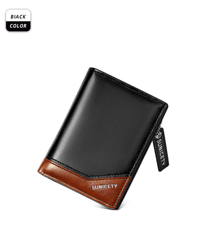 PU Leather Multifunctional Zipper Short Men's Wallet 738c3aab 59d3 4e89 b766 66b12c28feff