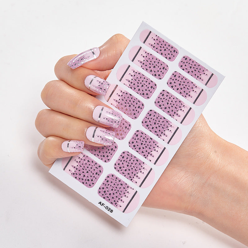 Solid Colors And Creative Nail Art Creative Women Salon Nail Decoration Fashion Nail Polish Nails Sticker Designer Nail Strip